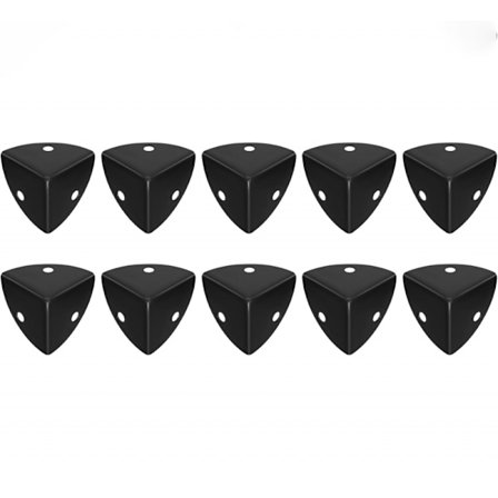 10 stk. Metal Bordhjørnebeskyttere, Metal Vinkelbeskyttelse, Metal Hjørnebeskyttere, Metal Møbelhjørnebeskyttere, Beskyttelseshjørner til Kasser