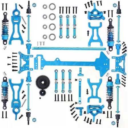 Täydelliset päivitysosat Wltoys A959 Vortex 1/18 24G 4WD sähköiseen RC-autoon maastoautoon Hop-Up Fit A969 a979