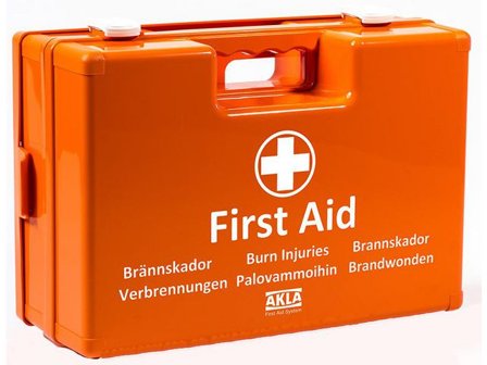 AKLA Brännskadelåda stor For burns - Lyreco - Skyddsutrustning - Första Hjälpen - Brännskada