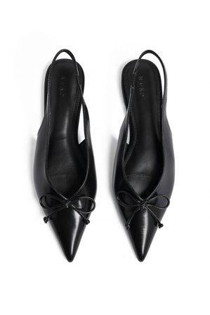 NA-KD Ballerines à bride arrière et nœud - Chaussures Plates - Noir - EU 36