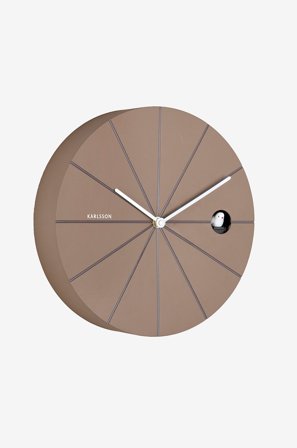 Karlsson - Veggklokke Destacado Cuckoo - Brun - Veggklokker & bordklokker - Fra Homeroom