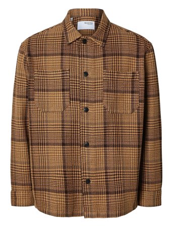Selected | Slhboxy-Houndstooth Big Check Overshirt | M