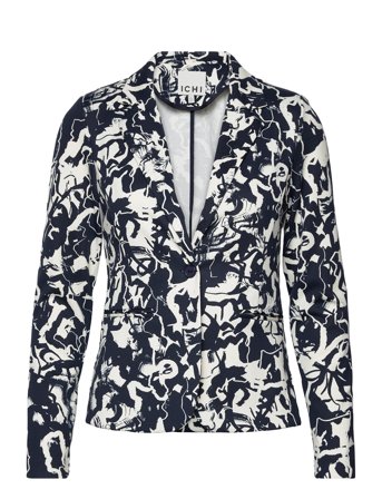 Ihkate Print Bl14 Blazers Single Breasted Blazers Svart ICHI*Betinget Tilbud