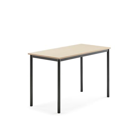 Tisch SONITUS, 1200x700x760 mm, Hochdrucklaminat Birke, anthrazit