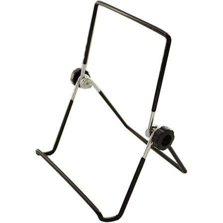 2-pak Iron Justerbar Staffeli Foldbar Tablet Stativ, Visningsrammer, Fotos, Opskrifter, iPad, Kunstsamling, Sort