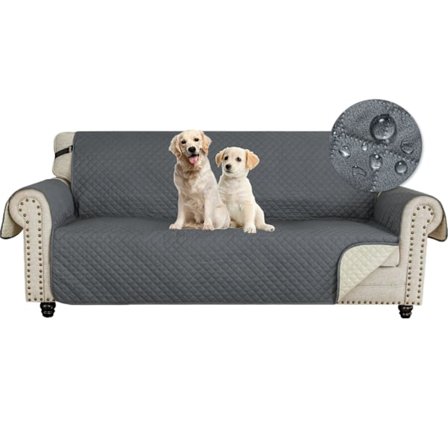 3-personers sofasovertræk, vandtæt sofasovertræk med armlæn, skridsikkert sofabeskytter til katte, hunde, ridser