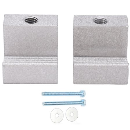 2 st verktygslåda surrningsanordning kraftig crossover J-krok aluminiumlegering universell för lastbil bilsilver