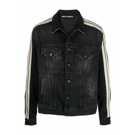 Palm Angels - Jeansjackor - Svart - Herr - Storlek: S, Herr, Storlek: S