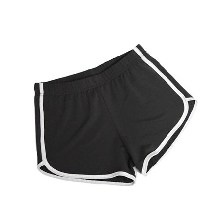 2023 1-pack Bomulls Sportshorts, Yoga Dansshorts, Sommar Sportshorts, - Svart