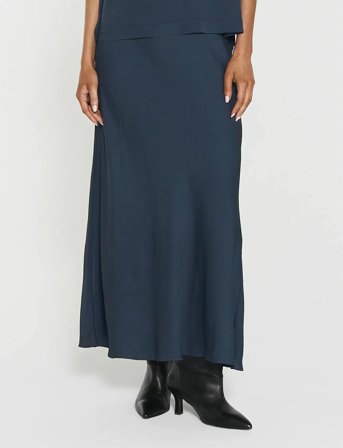 Twist & Tango Tyne Satin Skirt - Navy - 38