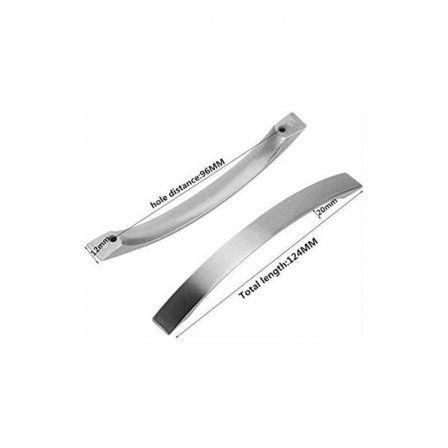 12 st rostfria kökshandtag med 96 mm centrumdistans