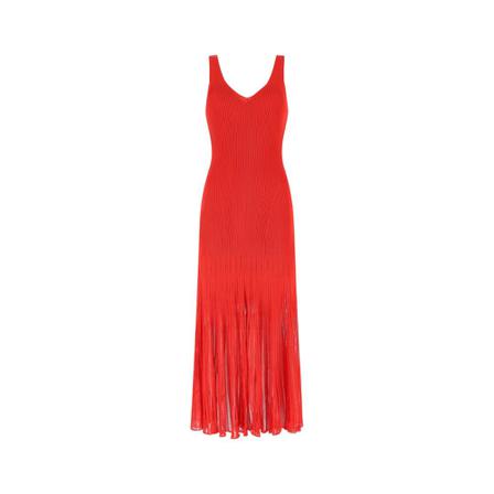 Alexander McQueen Knitted Kjole Rød, Dame