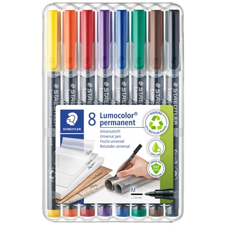 Staedtler Lumocolor permanent Medium lot de 8