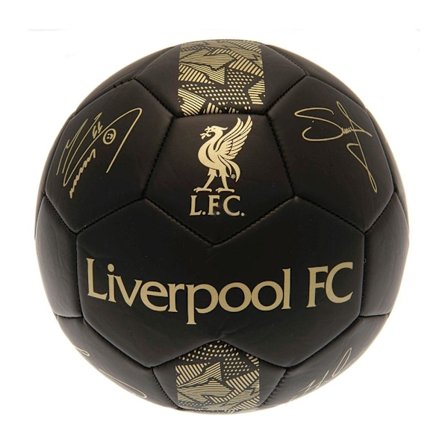 Liverpool FC Phantom Signature Football 1 Matt Black/Gold