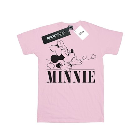 Disney Girls Minnie Mouse Kiss Bomull T-shirt 3-4 år Baby Rosa