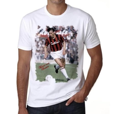 Herr T-skjorte Marco Van Basten Vintage T-skjorte Hvit Hvit