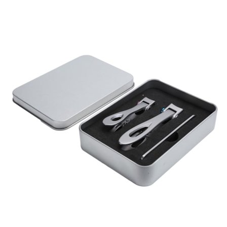 Negleklipper Stor Mund Negleklipper Fil Død Hud Fjernelse Rustfrit Stål Manicure Sæt Sølv