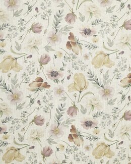 Kappe metervare Anette blomstret Multi