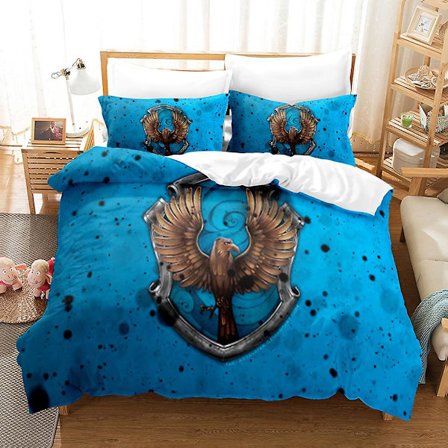 3D Digitaltryck Hogwarts Hemtextil Sängkläder Tredelad Set HL3 180*200cm -ZHENV(180*200cm)