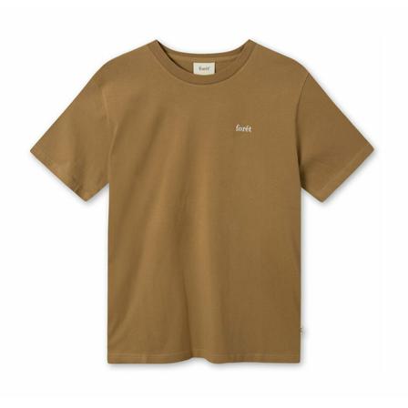Forét, AIR T-Shirt Bruin, Heren, Maat:S,Katoen