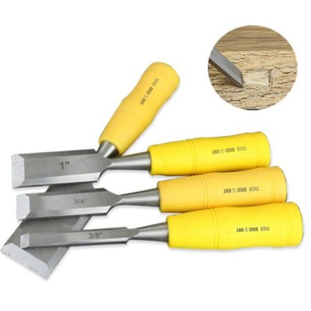 Puukot - TD - Ammattikäyttöön - Tasapää - 3/8 tuumaa - Veistosvälineet