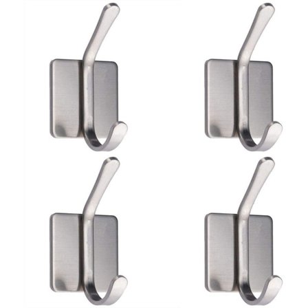 Håndklekrok, selvklebende kroker Baderom, selvklebende kleskrok, 4-pakning