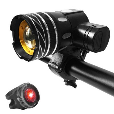 Z30 15000lm T6 LED-lygte til cykel/cykel/lygtesæt USB genopladelig forlygte/lommelygte vandtæt zoombar cykellys