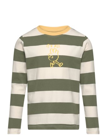 Minymo T-Shirt Ls Y/D Grön