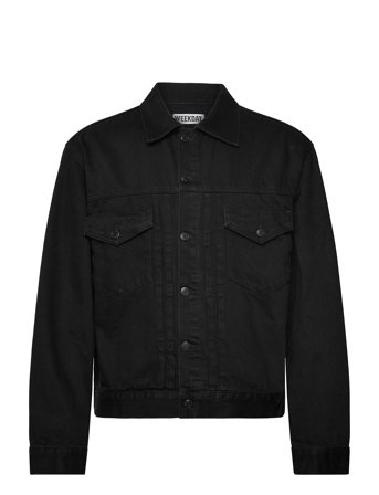 Weekday Relaxed Denim Jacket - Black - XS