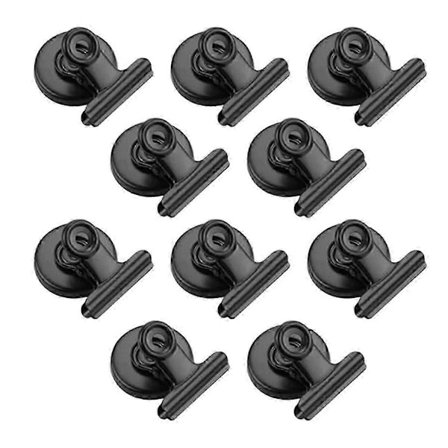 10 stk. magnetiske clips køleskabsmagnet krogclips til familie skole fryser køkken køleskab