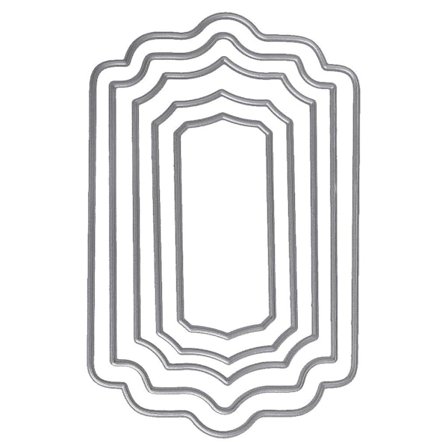 Rektangel skærematricer Stencils Scrapbog Album Prægekort gør-det-selv håndværksindretning