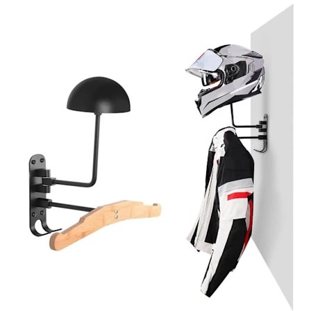 /EA/Hjelmstativ, roterende metalhjelmholder vægmontering