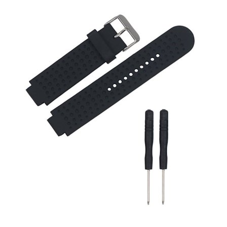 Garmin Forerunner 25 sports urrem i silikone med værktøj - Sort