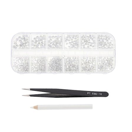 1 Sæt Neglekunst Dekorationer Plast Rhinestone Negle Tilbehør DIY Manicure Ornamenter