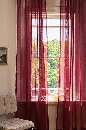 Jotex - Voile-gardine Im 2er-pack Rotbraun - ALBA - Kaufe Multifunktionsgardinen bei Jotex