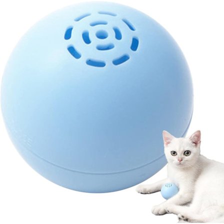 Interaktive Legetøj | Kattelegetøj til Indendørs Katte - Interaktivt Kattelegetøj med 3 Dyrelyde til Timer med Sjov (Blå)