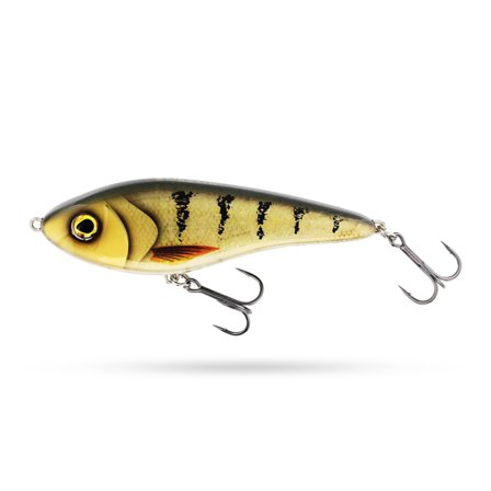 Westin Jerk 14cm, 65g Sinking - 3D Amber Perch