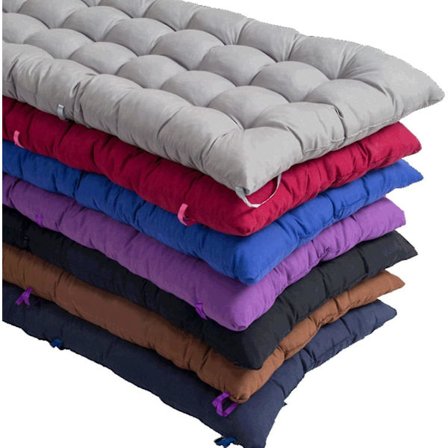 Solstolskudde Bänkstol Solbädd Trädgård Recliner Ersättning Halkskydd - röd 48x125x8cm