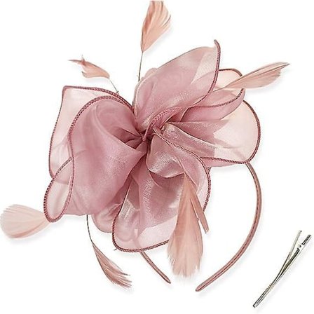 Tyylikäs Kukkaverkko Sulkahattu Naisille Häihin, Ladies Day, Cocktail-teekutsuihin