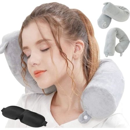 Resepudde - Twist minnesskum nackkudde stöd kudde, används för nacke, haka, midja och benstöd