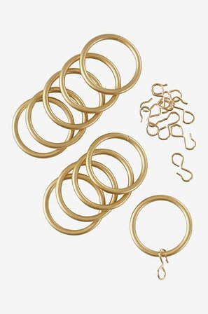 Jotex - Do Zasłon 10 Sztuk Zloty - Kółka - Kup Akcesoria do zasłon firmy Jotex