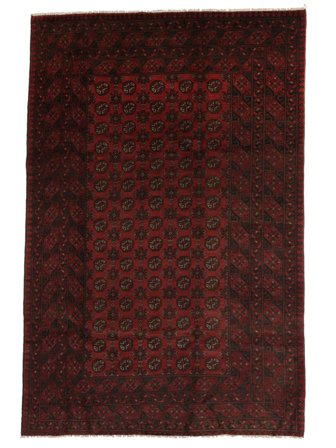 Afghan Fine Rug 192X284 Black Wool, Afghanistan