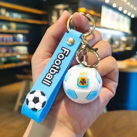 Messi Fotball Nøkkelring Veske Anheng Serie Dukke Dukke Stjerne Sport Nøkkelring Action Figur Suvenir Leketøy Gave