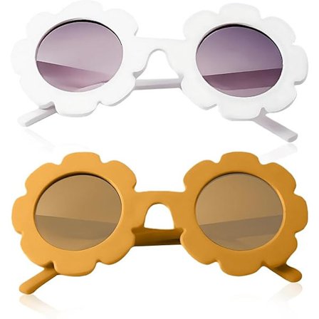 2 Par Barn Solglasögon Blomma Solglasögon Polariserade Solglasögon Glasögon Babyglas Sommartillbehör Flexibel Ram