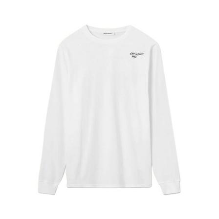 Wood Wood, Long sleeve T-shirt Wit, Heren, Maat:M