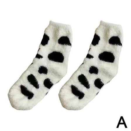 Dam SoftFluffy Sängstrumpor Vinter Varm Lounge Tofflor tecknad Så