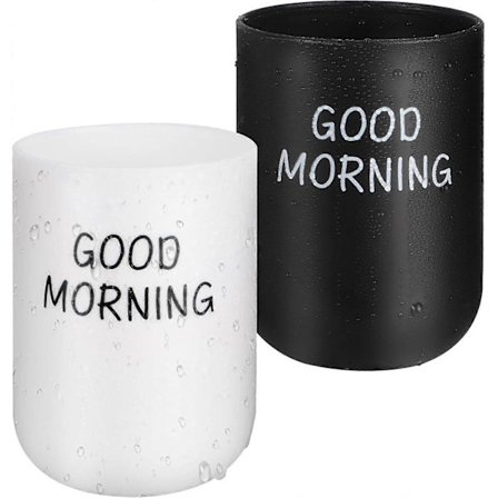 2 stk. tandbørstekrus, tandkrus i plastik, mundskyllekrus til børn og voksne