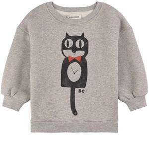 Kids - Bobo Choses Gray Melange Cat O'clock Sweatshirt 8-9 Years - Jumpers and knitwear - 8-9 years - Grey