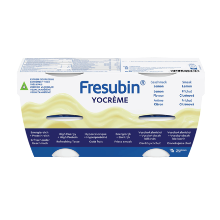 Fresubin YoCrème Næringskrem, Sitron, 4x125 ml
