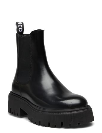 Biagarbi Chelsea Boot Polido Shoes Chelsea Boots Svart Bianco*Betinget Tilbud